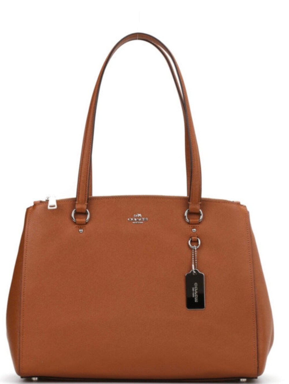 Coach Stanton 26 - Carryall Saddle Brown Crossgrain Leather Satchel Bag